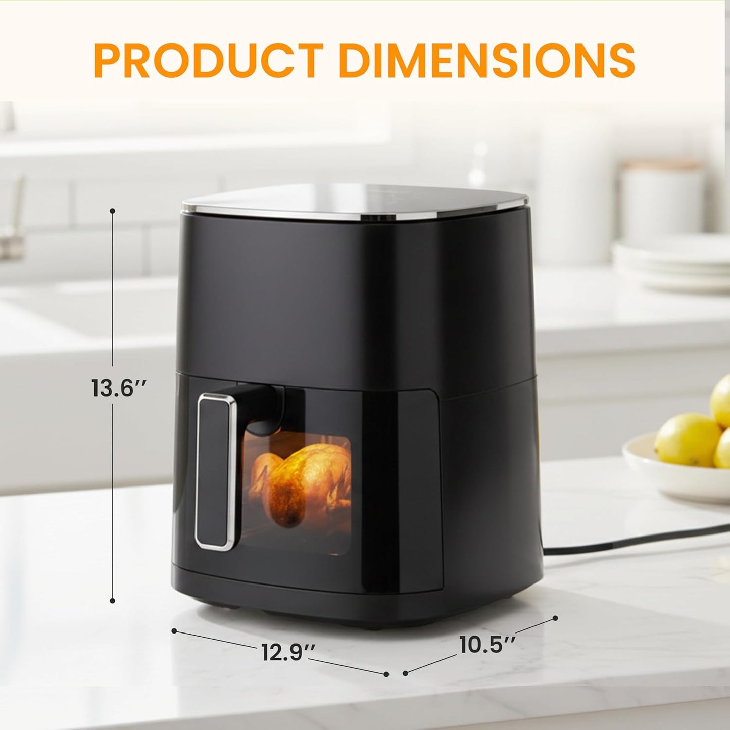 Horno Freidora Aire Digital 12en1 6.34qt 1700W Negro