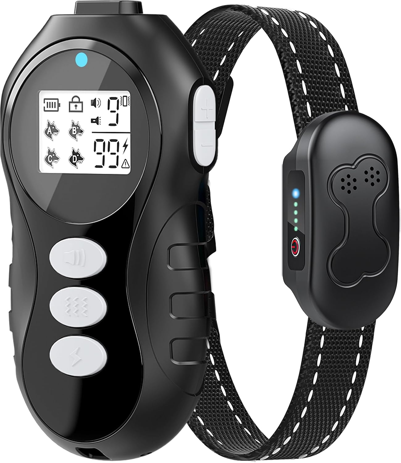 Collar choque perros control remoto 4 modos IPX7