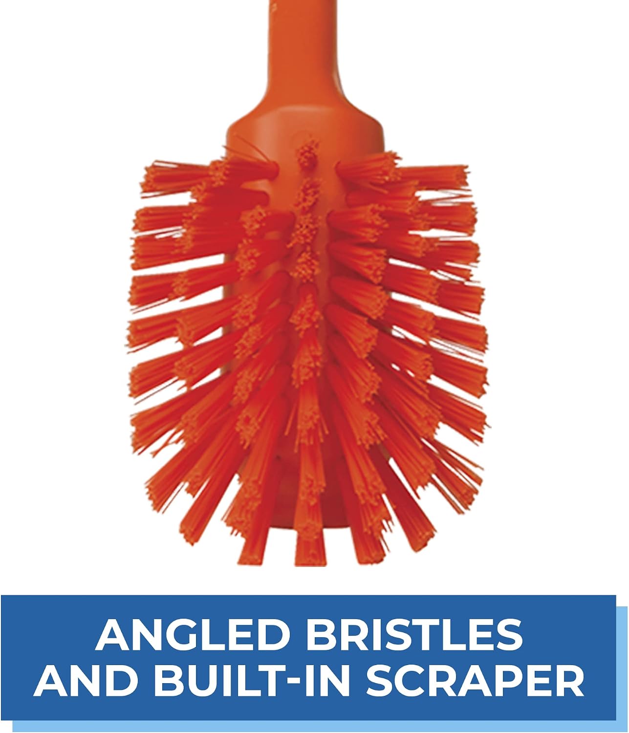 Cepillo plato raspar borde med 11 PP/PBT naranja
