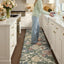 Tapete cocina floral 24x87pulg antifatiga impermeable