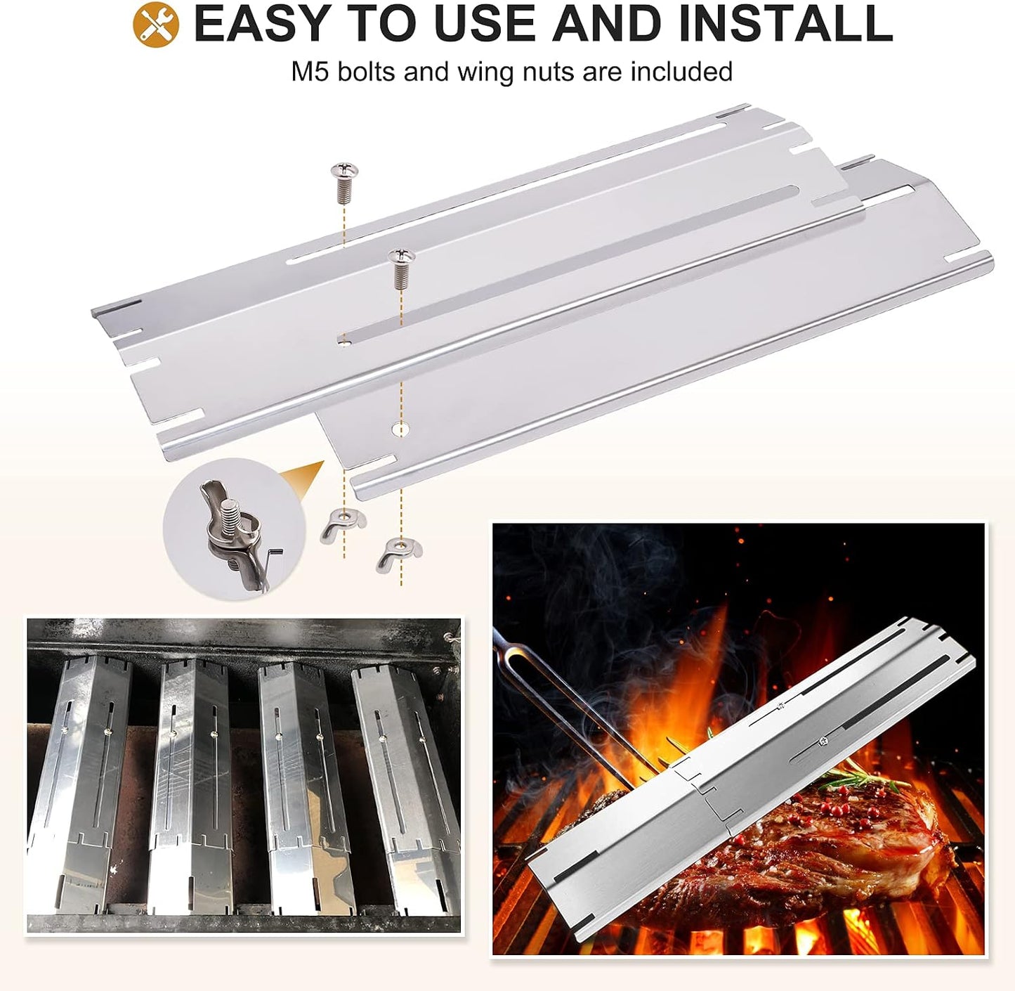 Protector quemador acero inox para parrilla 11.75-21