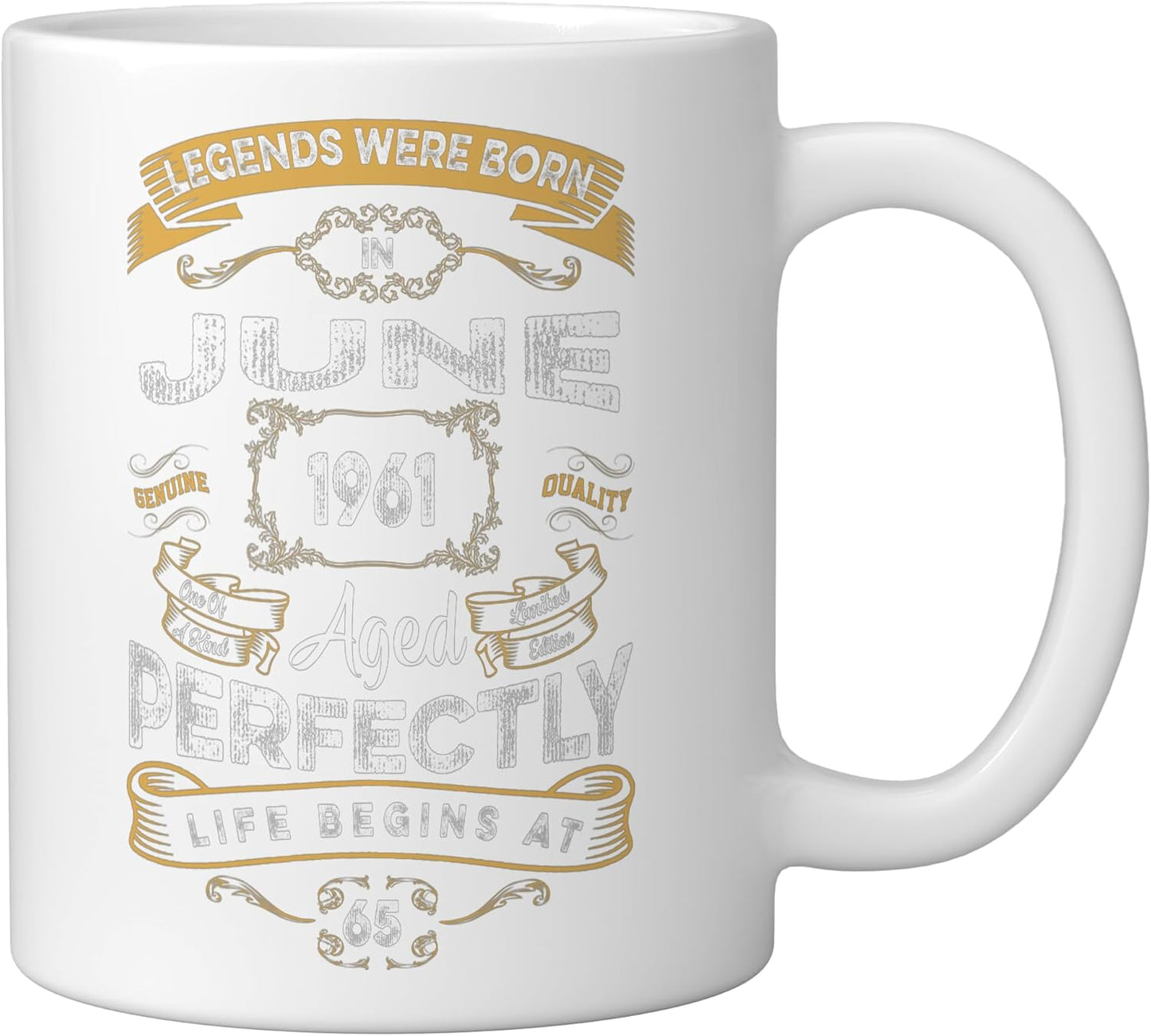Taza Cerámica Edición 65 Aniversario Blanco