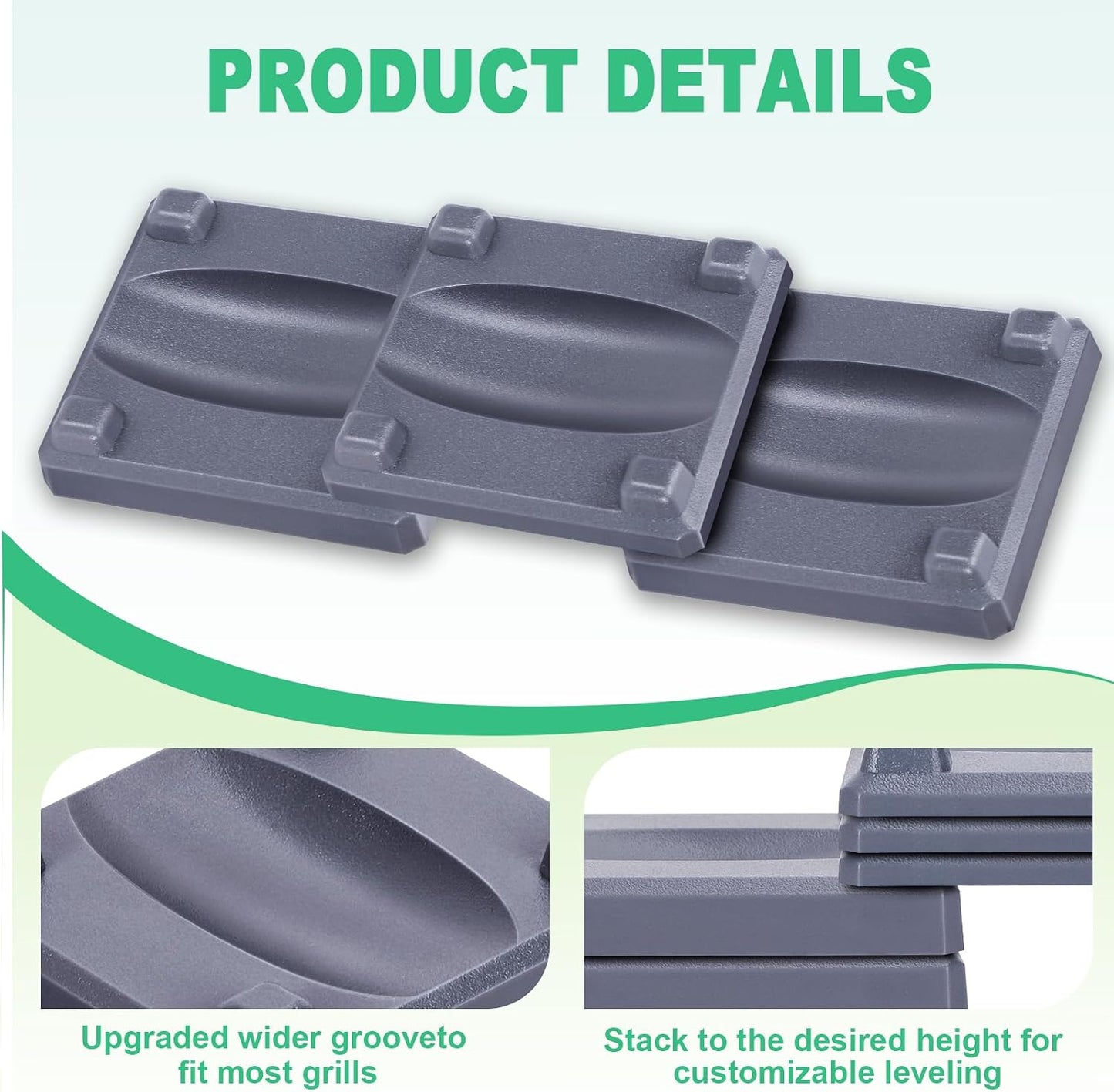 Kit 4 cuñas nivelación plancha Blackstone compacto
