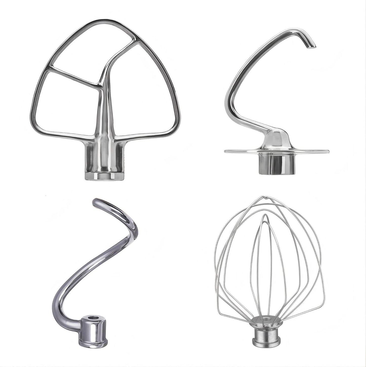 Set 4 Pzas Acero Inox para Mezcladora KitchenAid