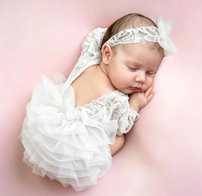 Traje foto recién nacido con diadema 0-3 meses