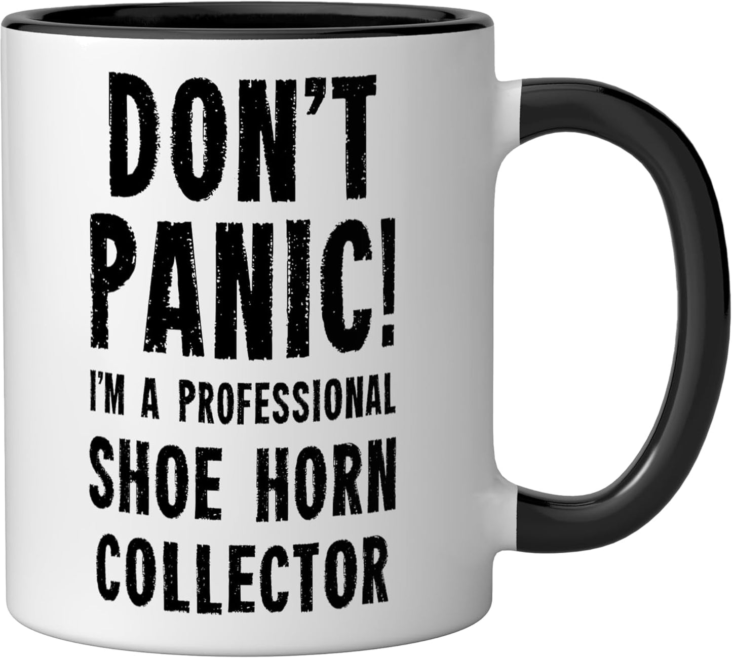 Taza Cerámica Cojín Zapato Negro/Blanco