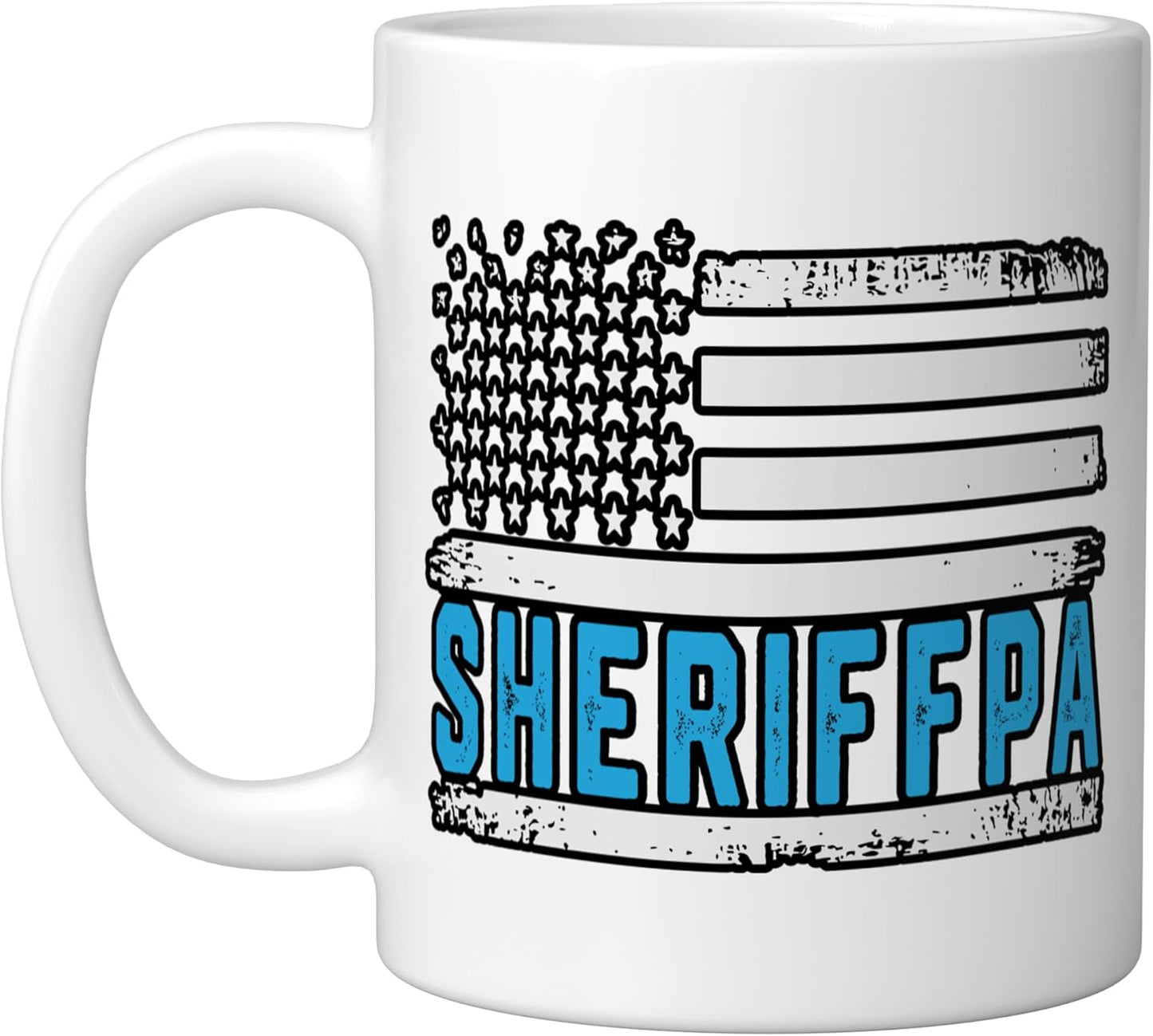 Taza Cerámica Bandera Americana Vintage para Abuelo