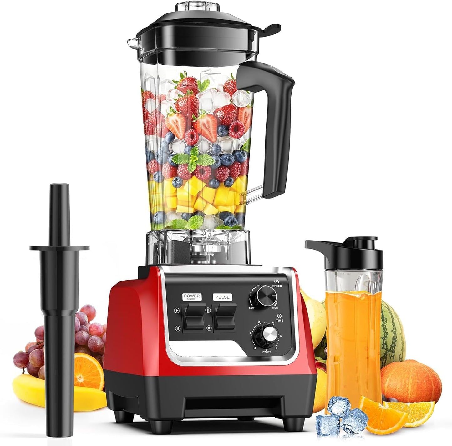 Batidora de 1800W 70oz sin BPA con taza para llevar