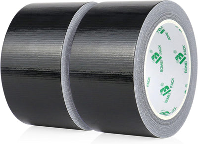 Pack 2 cintas adhesivas 2.5pulg 30yardas negras