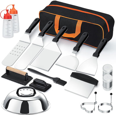 Kit 18 espátulas parrilla Blackstone Camp Chef cubierta hilvanado