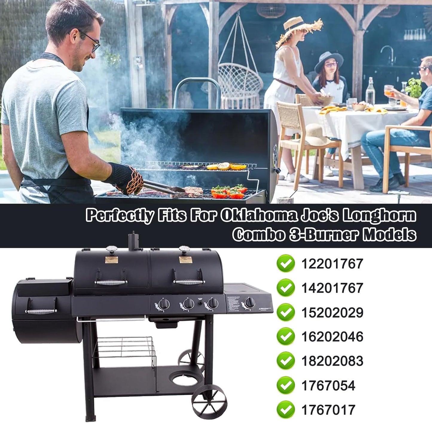 Reemplazo placa deflectora calor parrilla Oklahoma Joe's