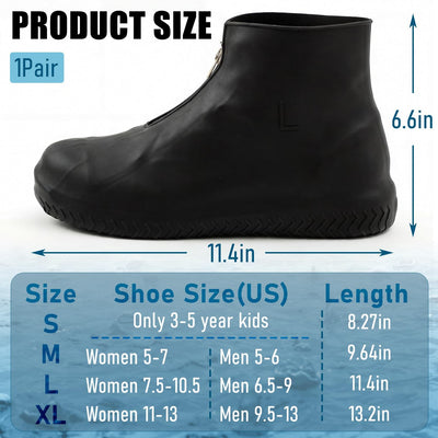 Fundas silicona impermeables para zapatos talla L con cremallera