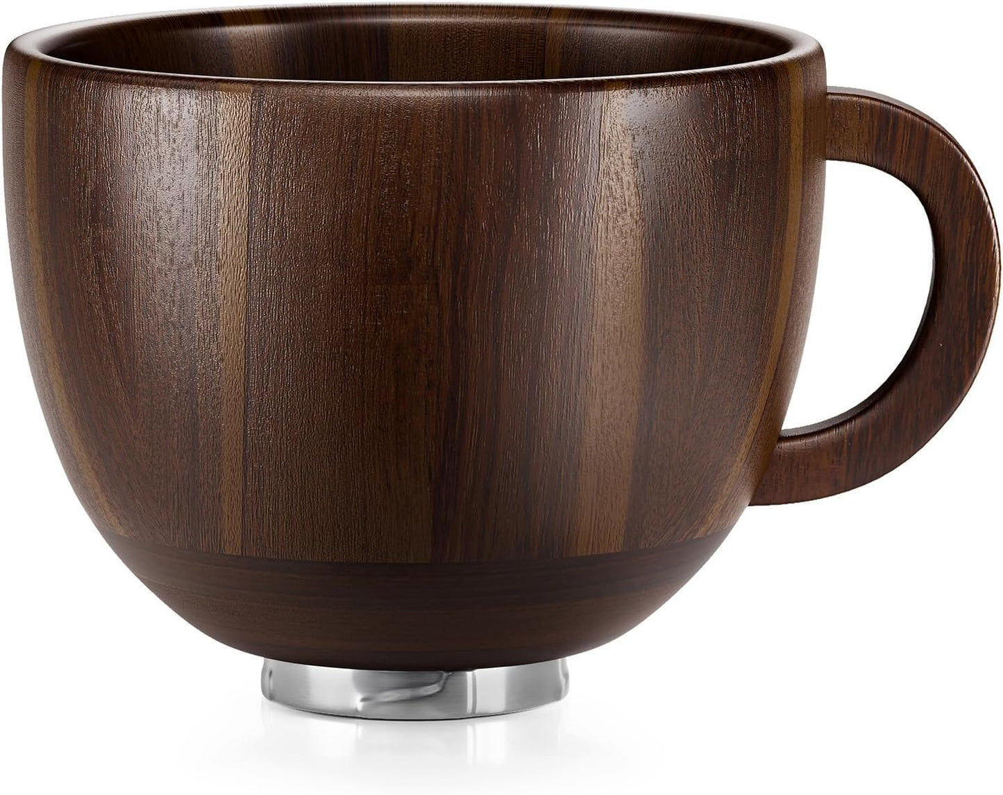 Cuenco madera acacia asa soporte batidora 4.5-5qt