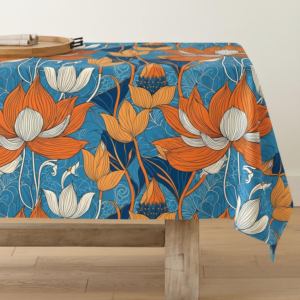 Manteles rectangular antiarrugas 60x84pulg florales