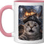 Taza Cerámica Kraken Meme Rosa/Blanco