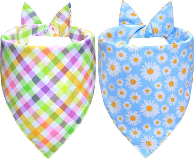 Bandanas florales reversibles perros medianos y grandes 4 patrones