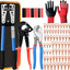 Herramienta crimpado AWG 10-1/0 con cortadores y tubos