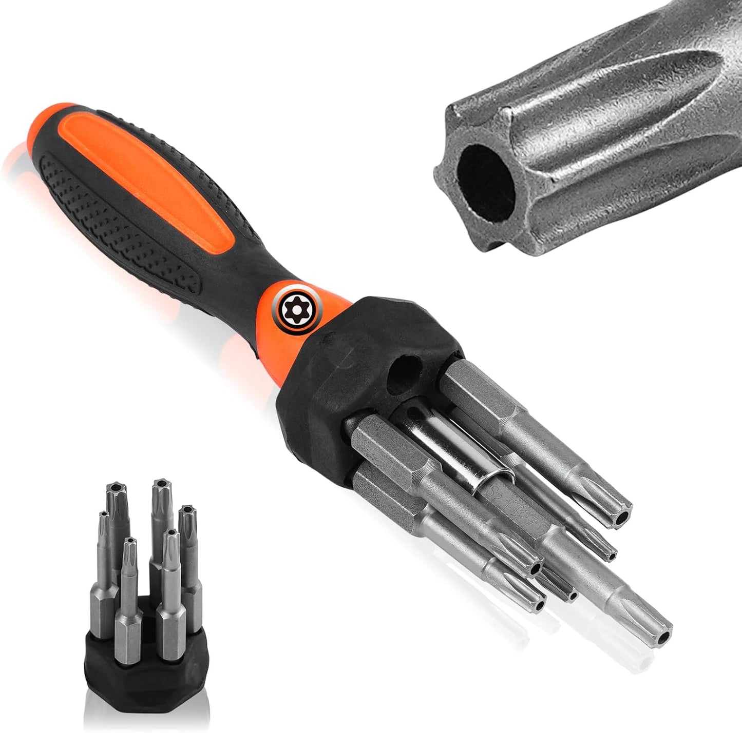 Destornillador múltiple 7 pzas con puntas Torx y magnéticas