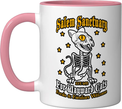 Taza Cerámica Bienvenida Gatos Salvajes Rosa/Blanco