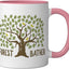 Taza Cerámica Forest Bather Rosa/Blanca