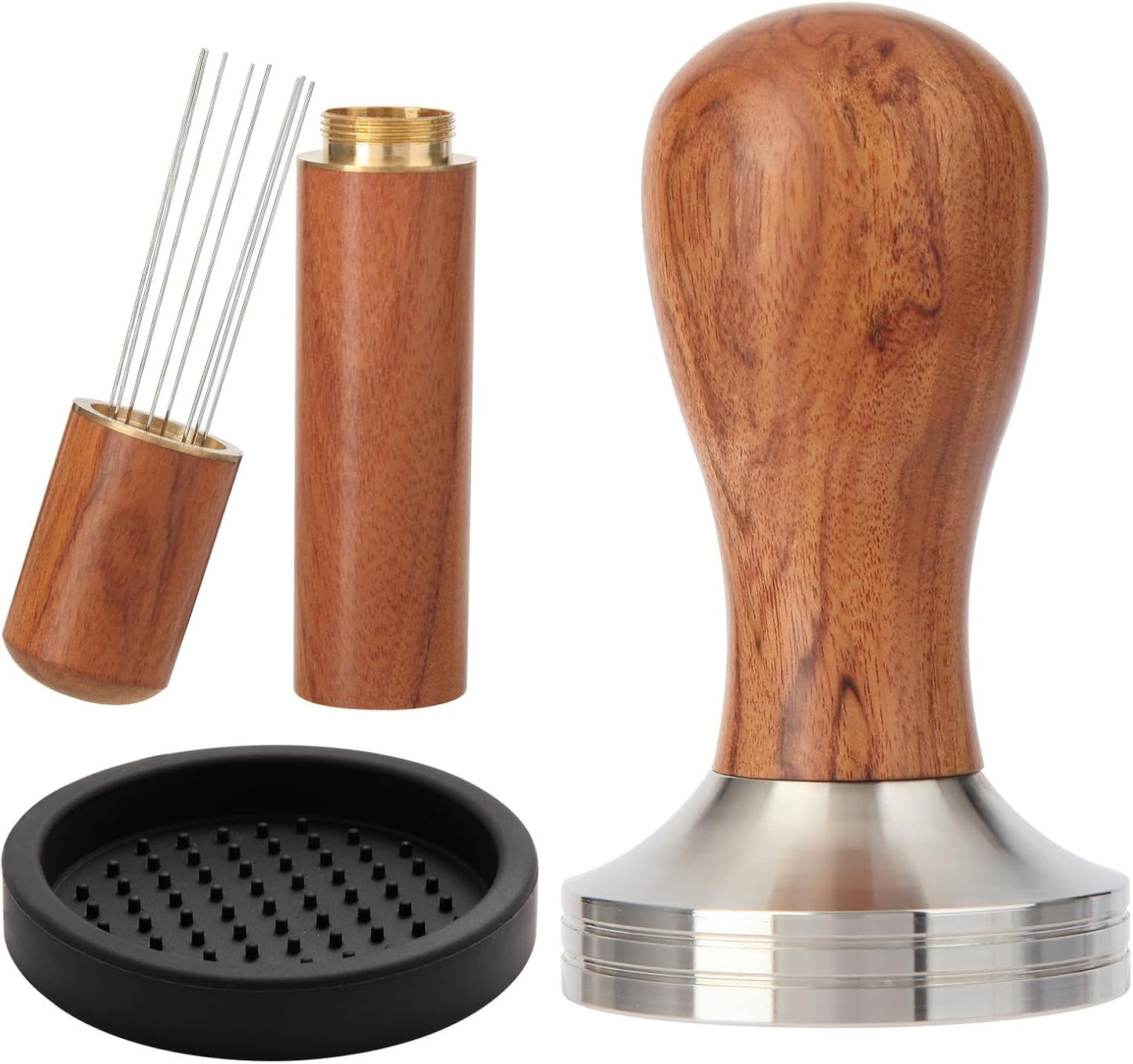 Kit manipulación espresso madera con almohadilla