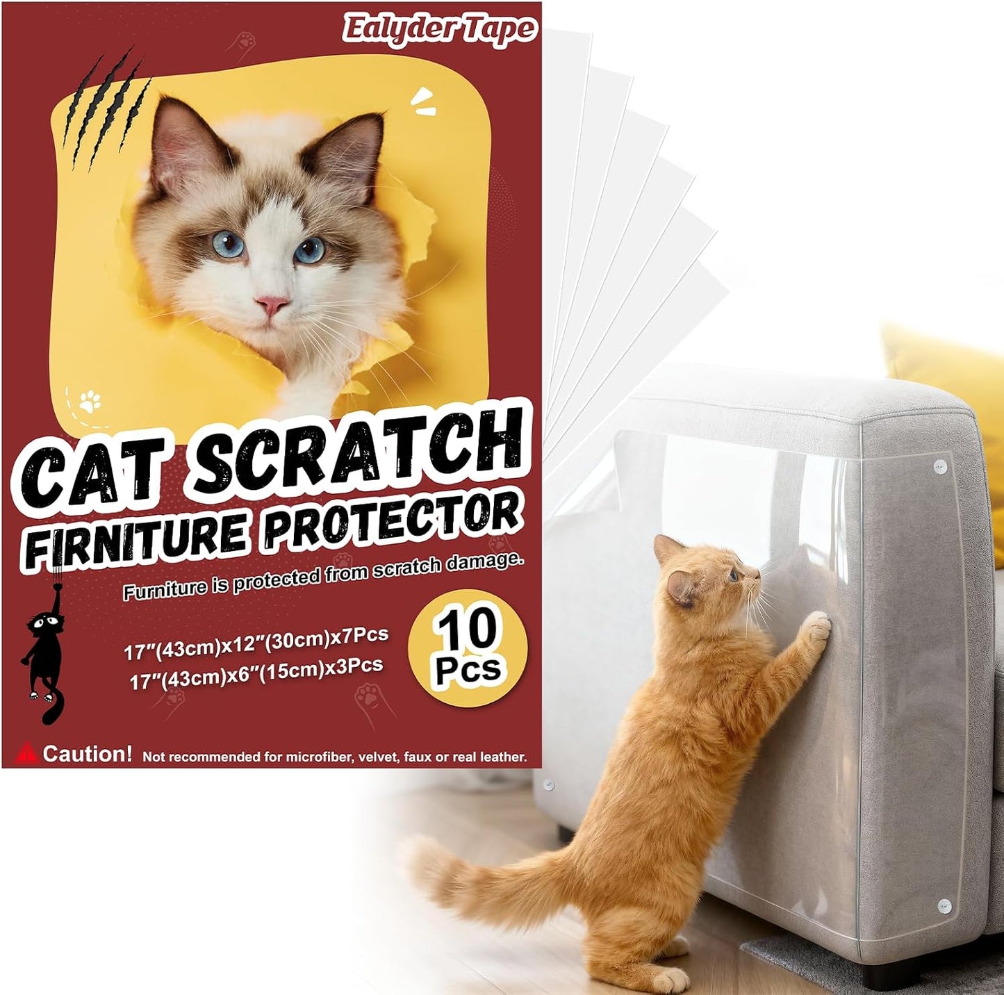 Protectores muebles antiarañazos gatos autoadhesivos