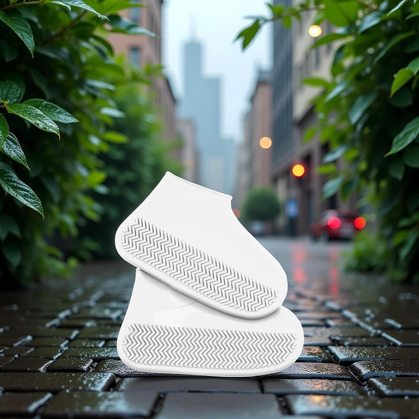 Fundas transparentes silicona impermeables para zapatos 40-44