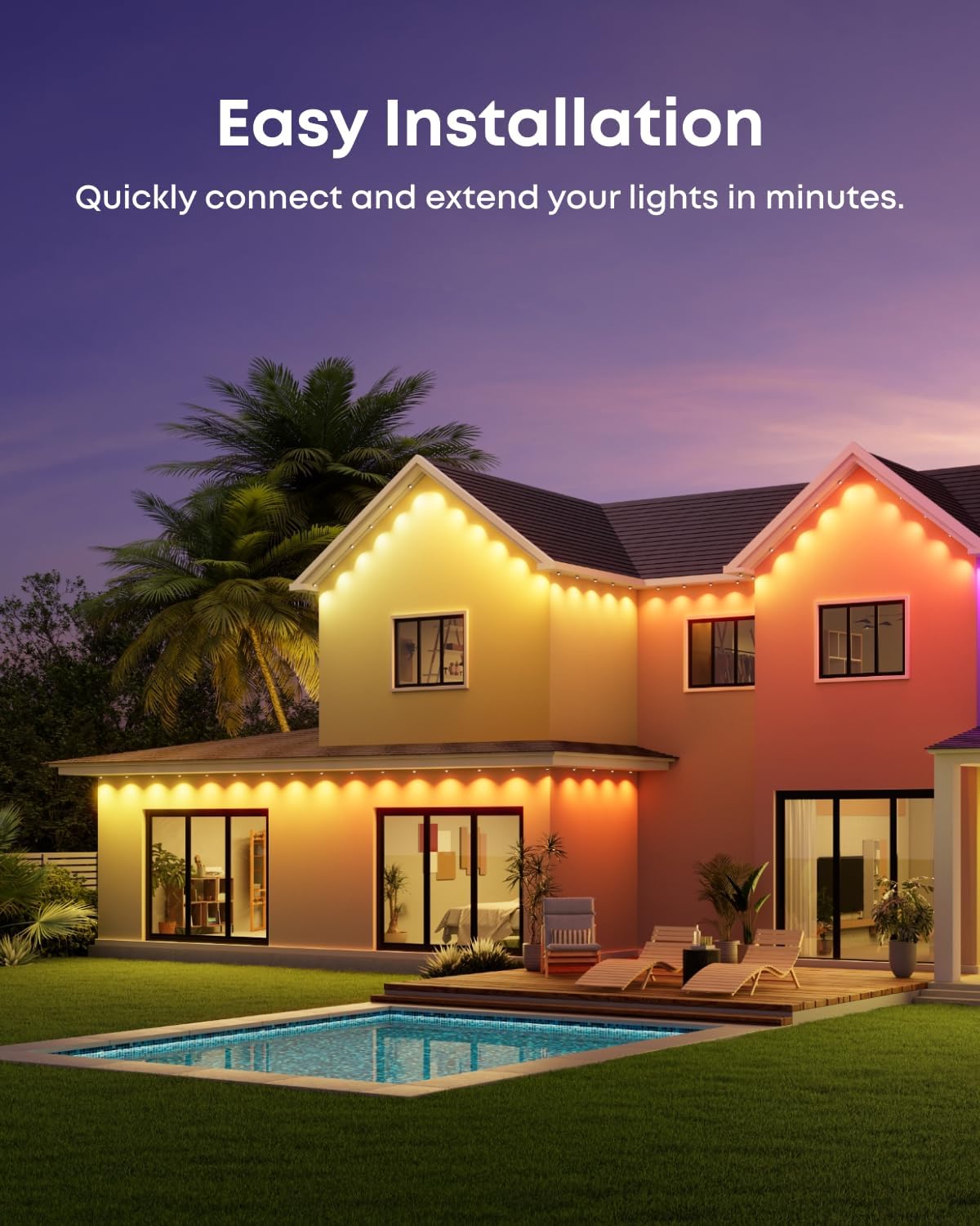 Cable extensión luces exteriores Eufy S4/E22 4pies impermeable