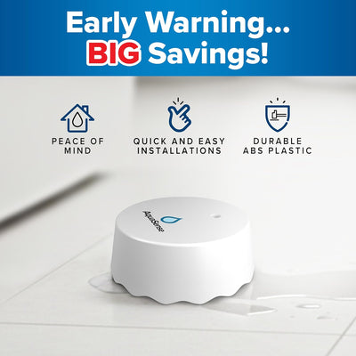 Sensor fugas agua inalámbrico alertas instantáneas hogar