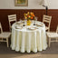 Mantel redondo en relieve retro impermeable lavable