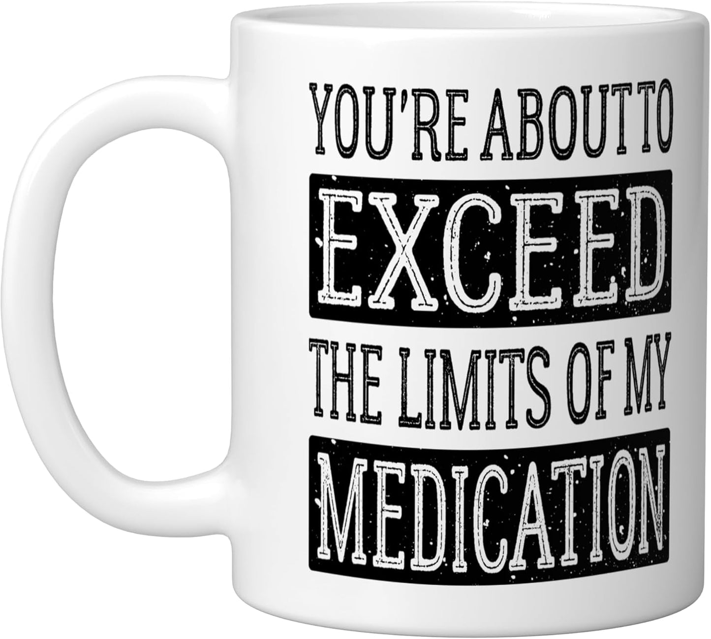 Taza cerámica para introvertido blanco sin límites de medicación