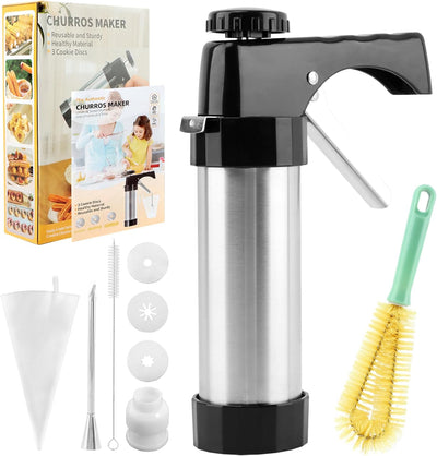 Kit de máquina de churros huecos con 3 discos y cepillo
