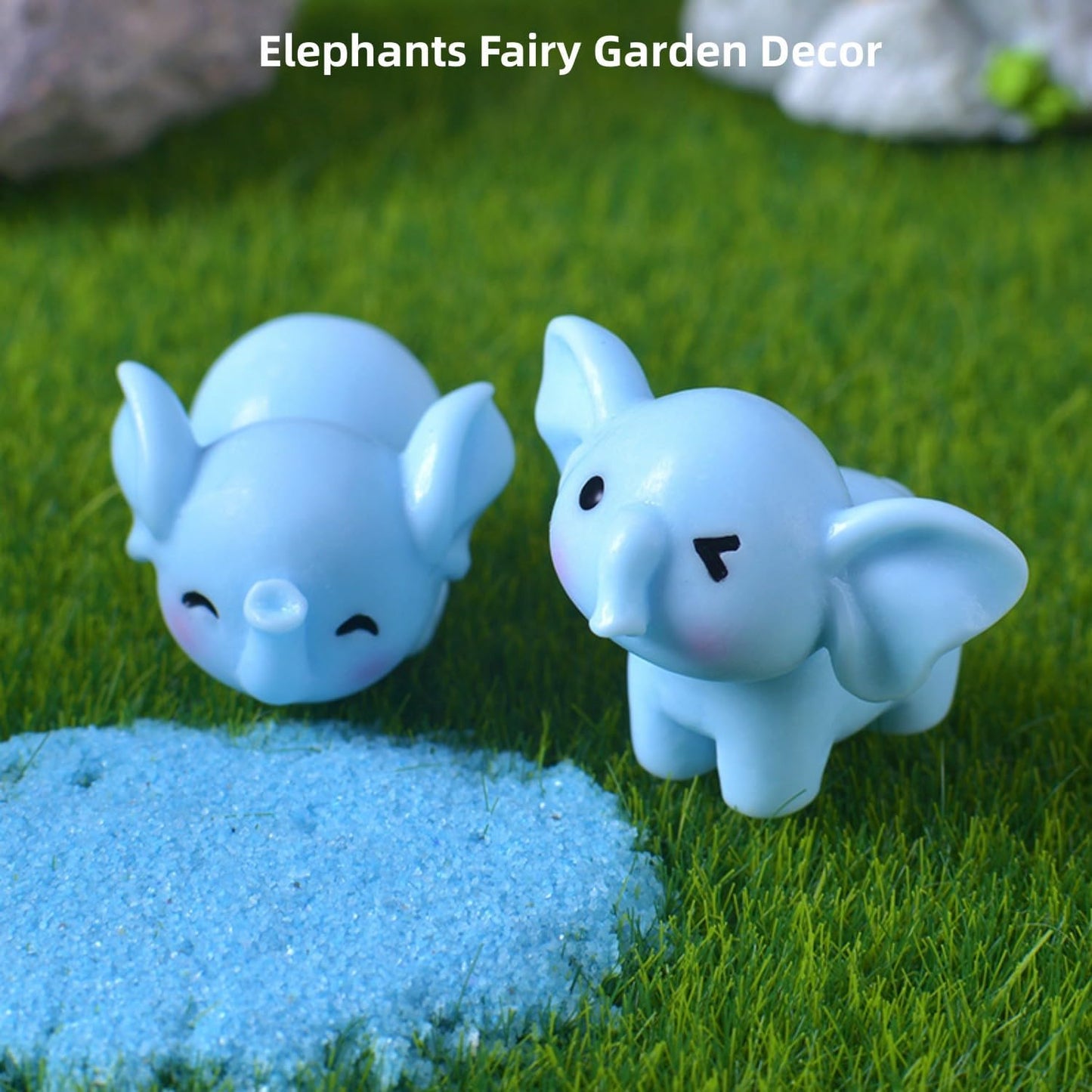 Figuras elefante mini decoración jardín terrario hogar