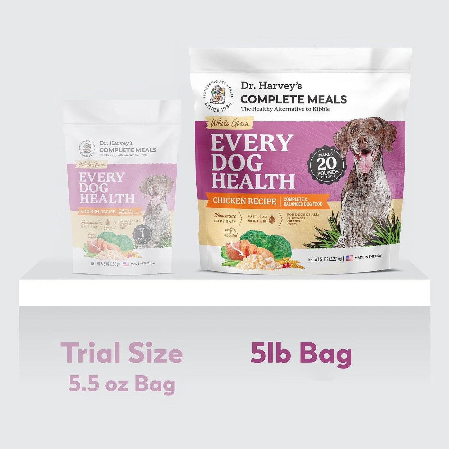 Comida para perros con pollo deshidratado y probióticos 5lb