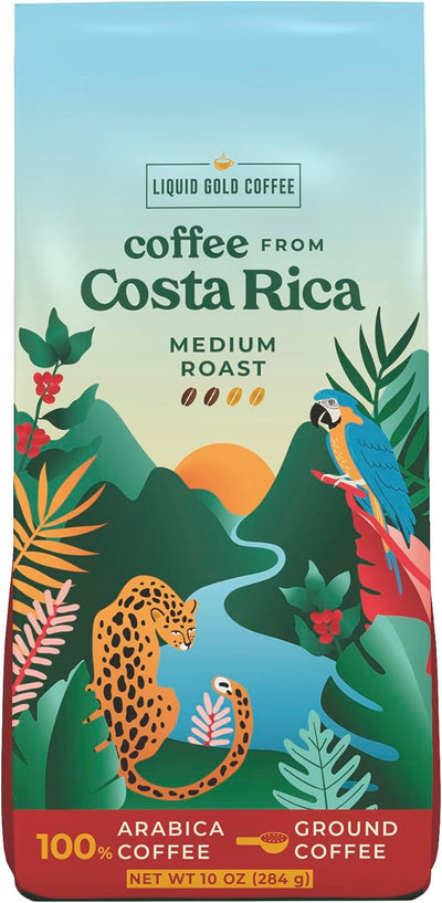 Café molido de Costa Rica tostado medio 10 oz Coopeagri Farm