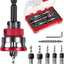 Set 9 Brocas Avellanadoras TCT Collar Profundidad Carpintería