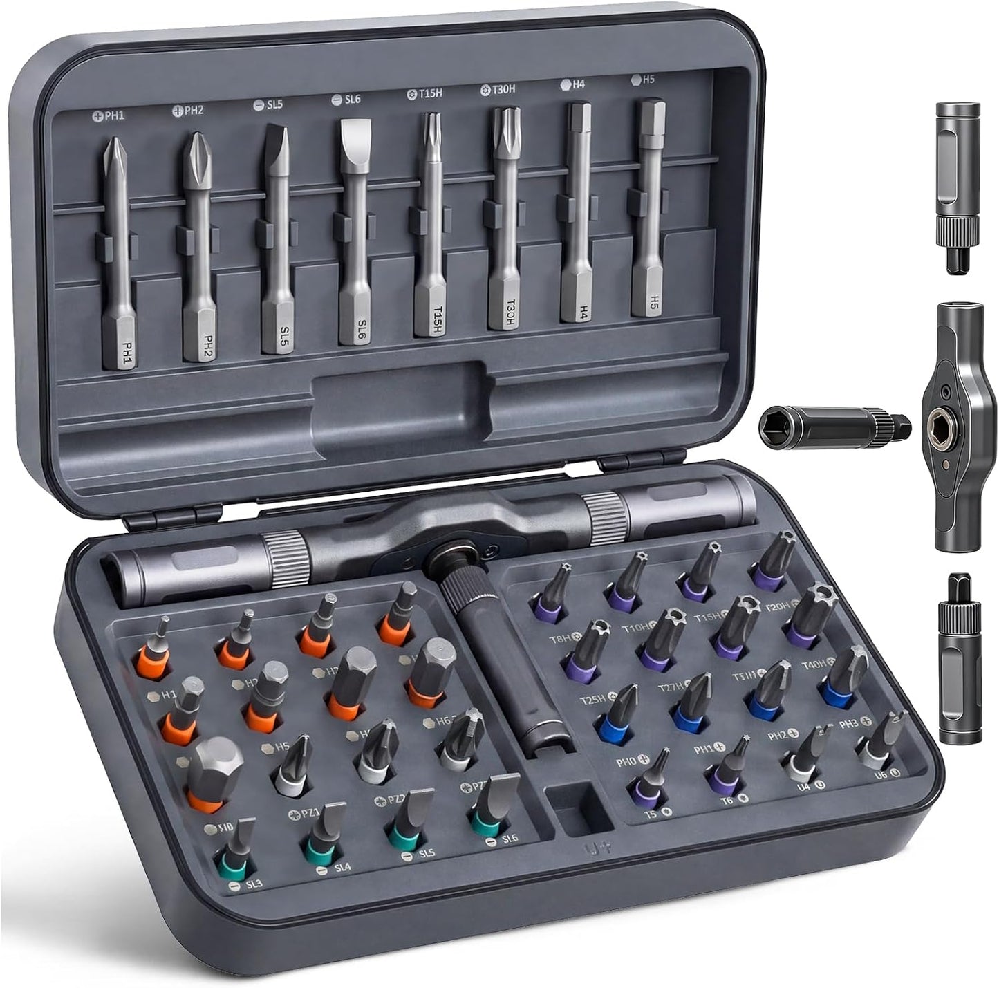 Set destornilladores magnéticos 42en1 acero S2