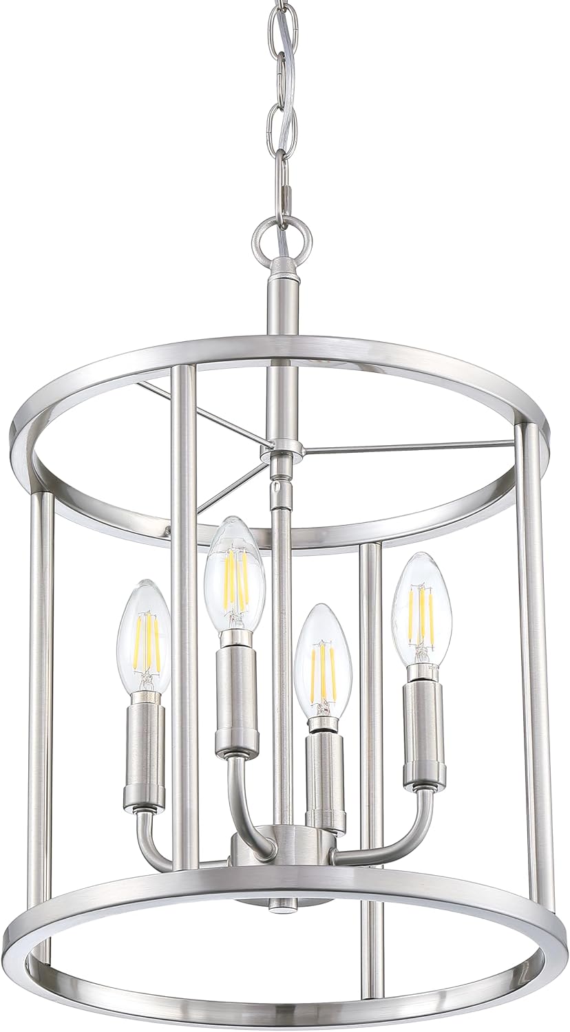 Lámpara colgante geométrica metal cepillado cocina