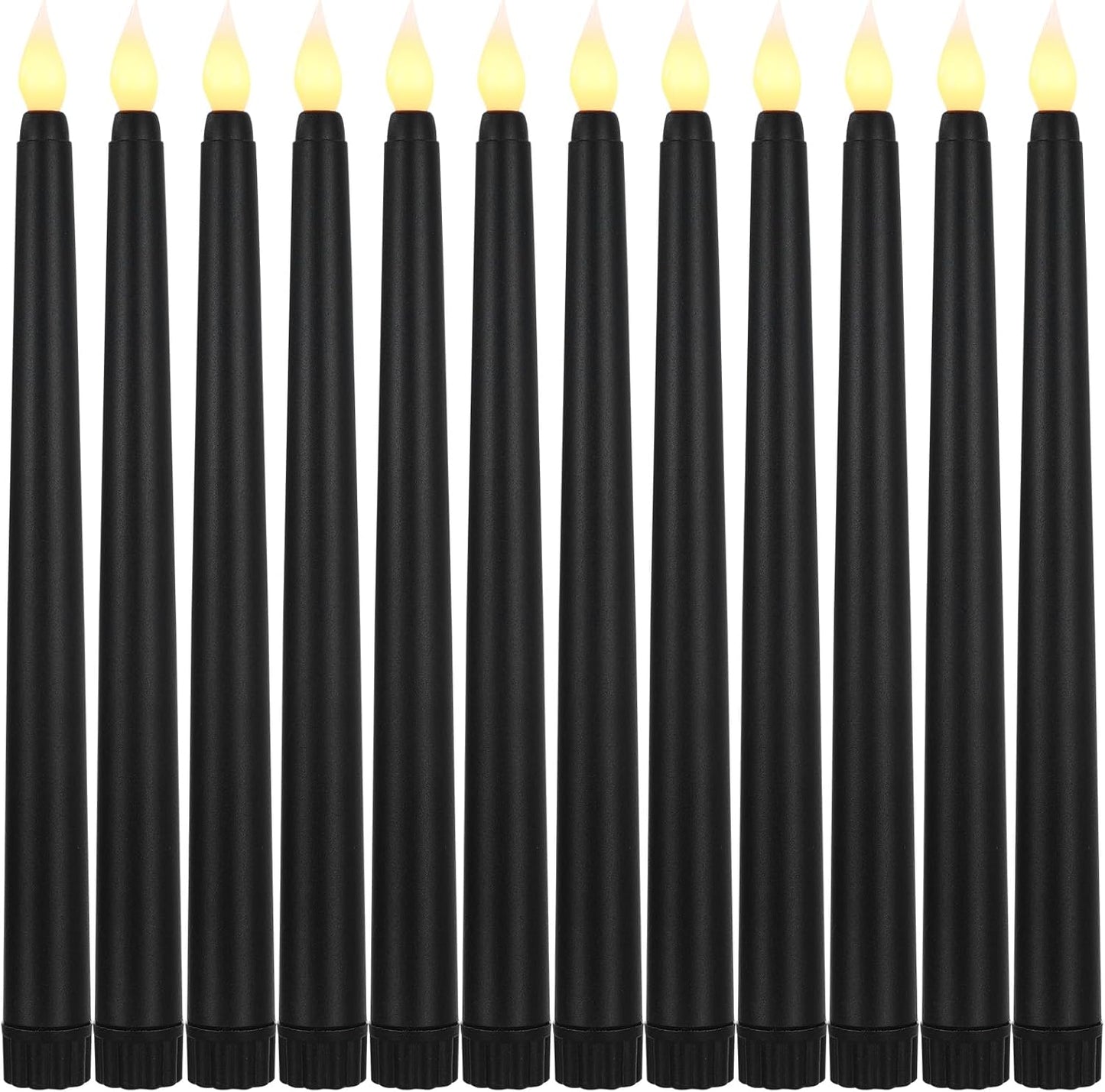 12 Velas LED Parpadeantes 8.5pulg sin Llama para Mesa Boda