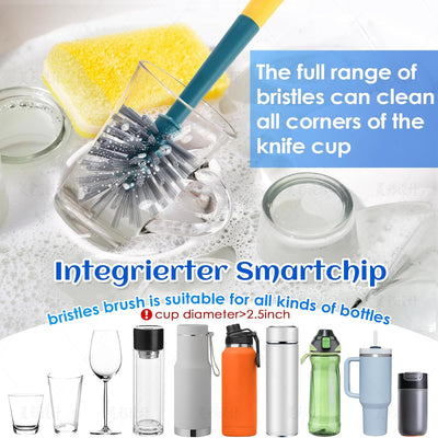 Set 4 Cepillos Limpieza Cocina Multiusos con Mango