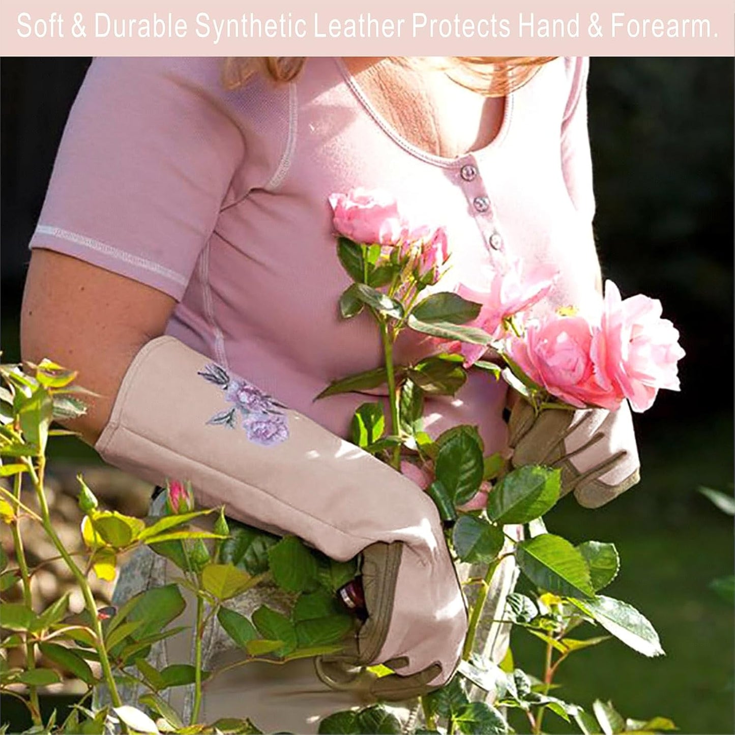 Guantes jardinería mujer resistentes espinas 1 par