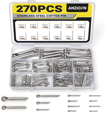 Set 270 Pasadores Acero Inox 304 Divididos para Bloqueo Camiones