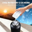 Botella agua aislada perros 32oz doble pared acero inox