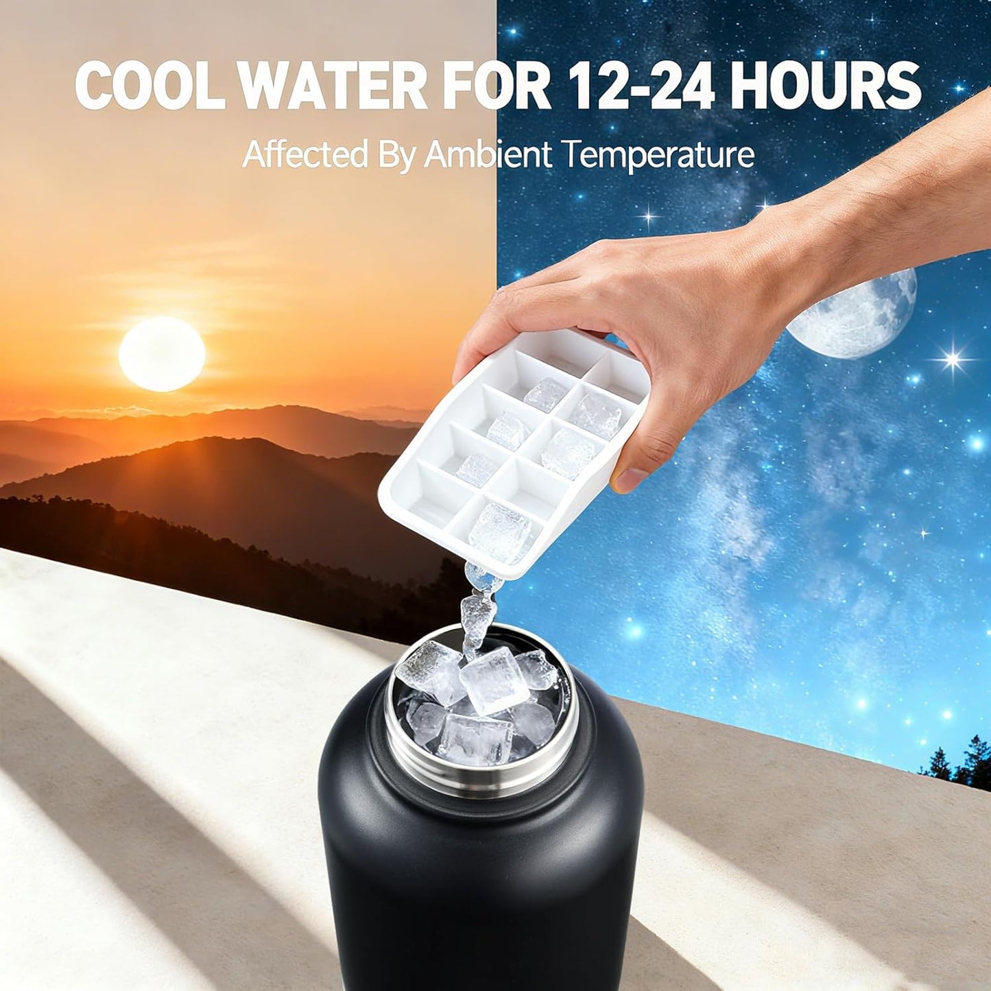 Botella agua aislada perros 32oz doble pared acero inox