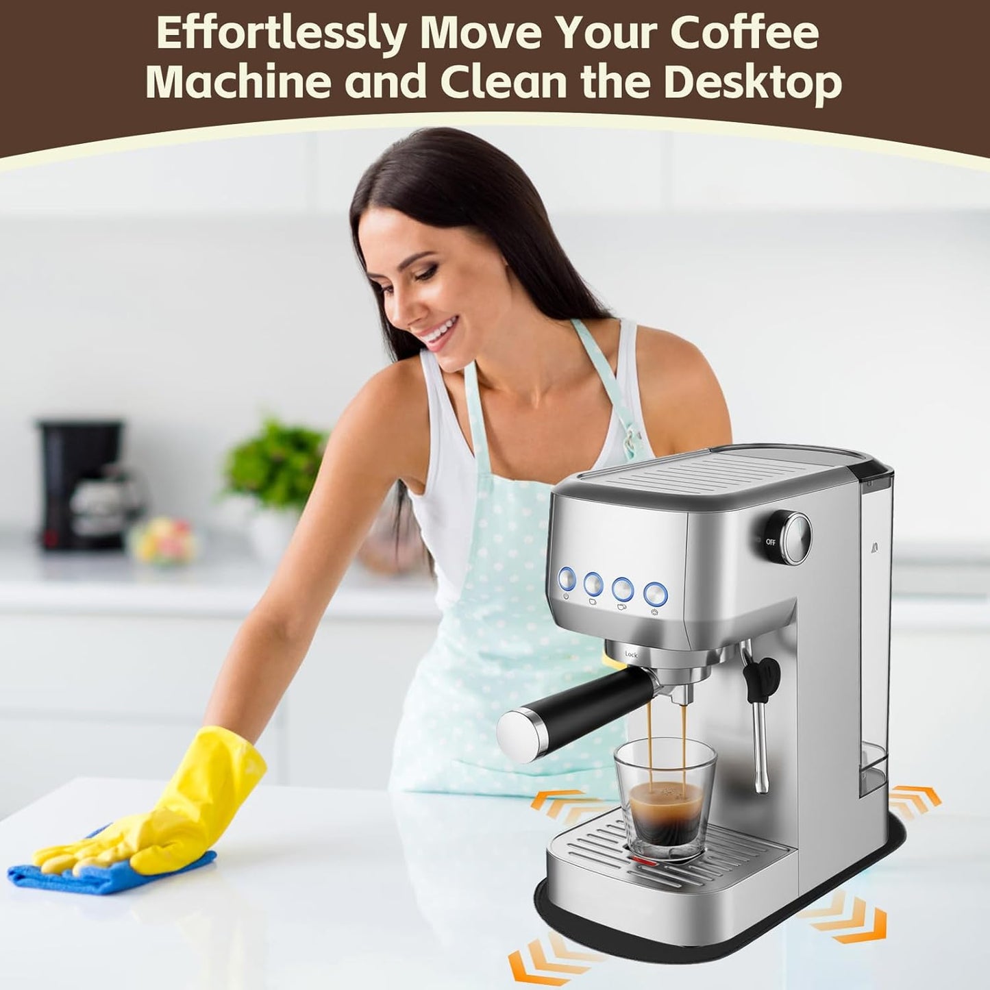 Alfombrilla deslizante para cafetera espresso CASABREWS 3700