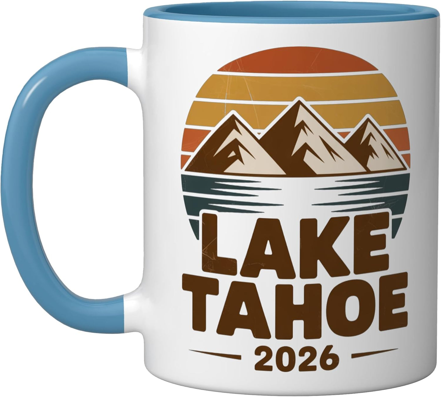 Taza Cerámica Familia Lake Tahoe 2026 Azul/Blanco