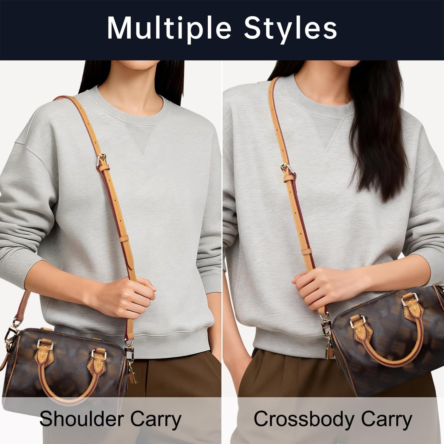 Correa hombro bolsa Speedy 30 cuero ajustable Honey Patina