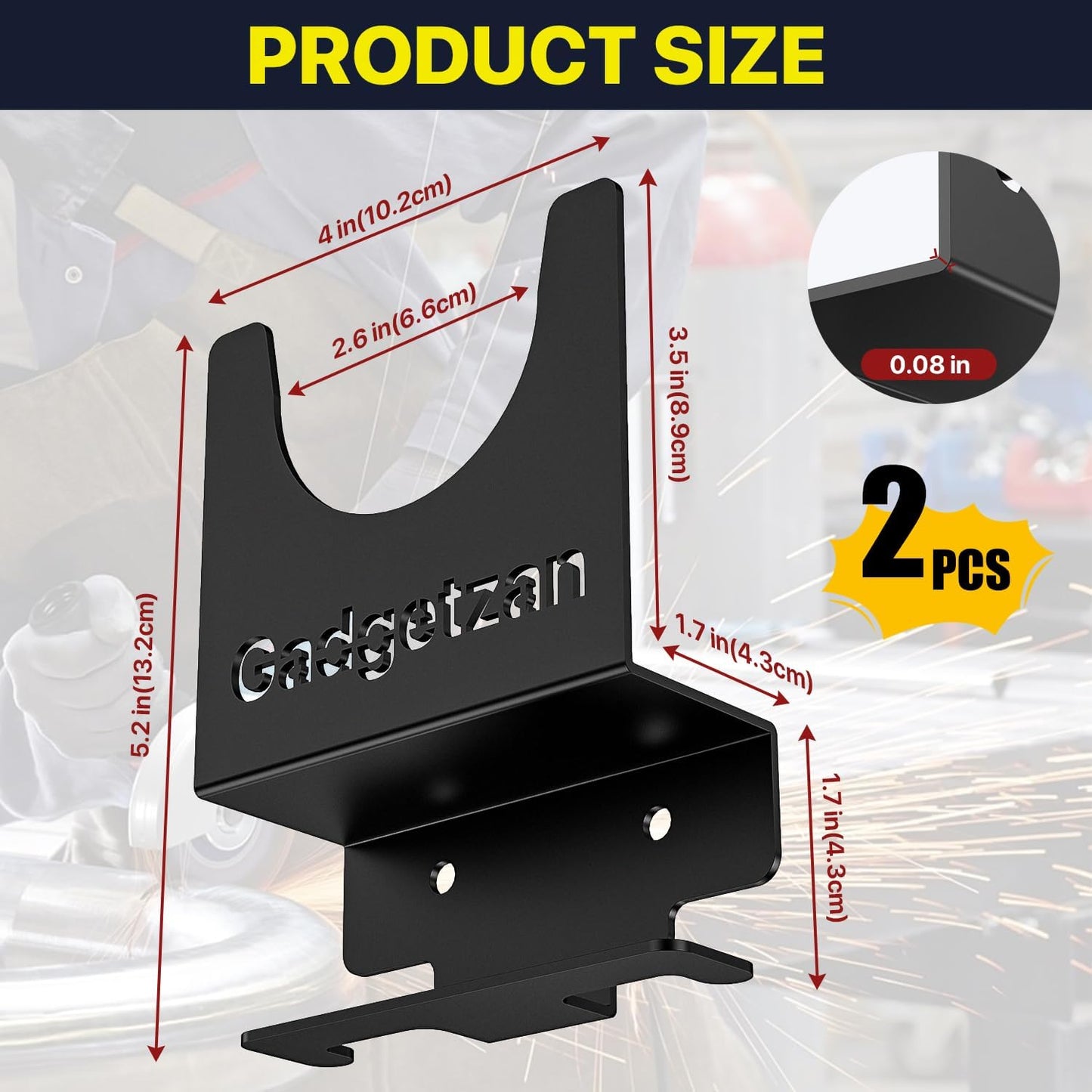 Soporte pared para amoladora 5 pulg suspension