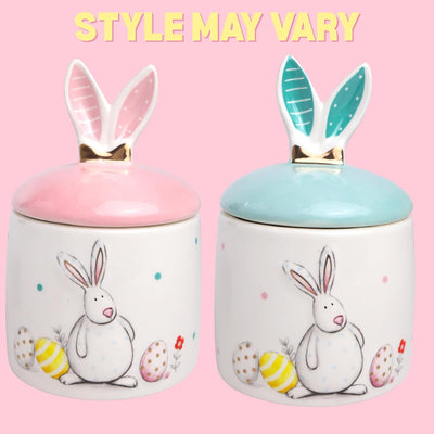 Recipiente cerámica Pascua decoración cocina granja 7.75pulg