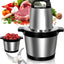 Picadora carne 8L 1200W con 4 cuchillas y 2 velocidades